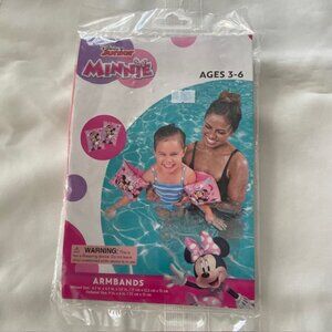 Pool Arm Floats, Disney Junior Minnie Mouse, Inflated 6.7" x 4.9" x 5" NEW Set 2